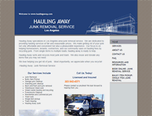 Tablet Screenshot of haulingaway.com